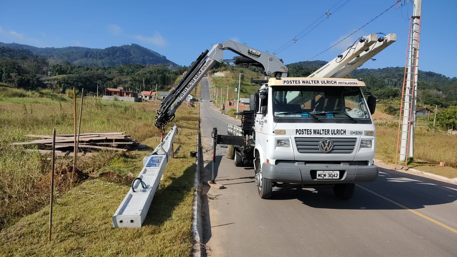 Instalação para construção em loteamento